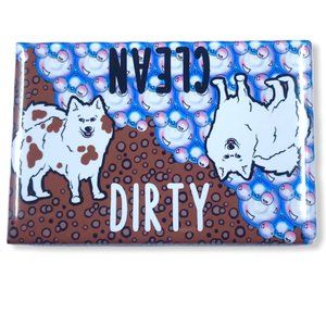 Samoyed / Eskimo Dog Dishwasher Magnet Handmade